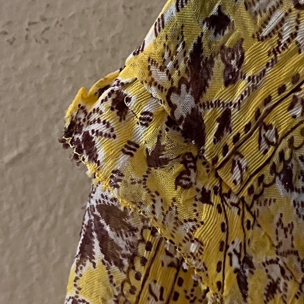 Ann Taylor Yellow and Purple Paisley Blouse - Picture 2 of 7
